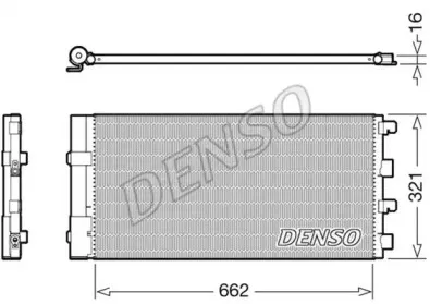 DCN37003 DENSO Конденсатор, кондиционер DCN37003 DENSO Конденсатор, кондиционер