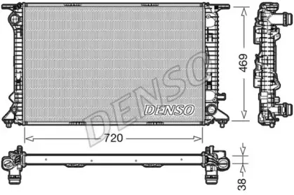 DRM02024 DENSO Радиатор, охлаждение двигателя DRM02024 DENSO Радиатор, охлаждение двигателя
