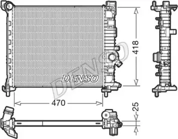 DRM20114 DENSO Радиатор, охлаждение двигателя DRM20114 DENSO Радиатор, охлаждение двигателя