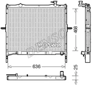 DRM43001 DENSO Радиатор, охлаждение двигателя DRM43001 DENSO Радиатор, охлаждение двигателя