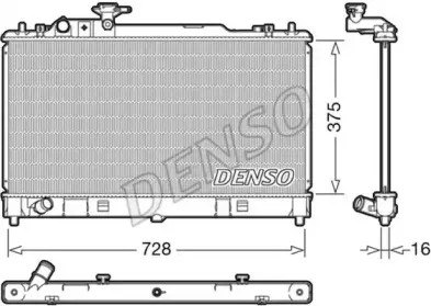 DRM44033 DENSO Радиатор, охлаждение двигателя DRM44033 DENSO Радиатор, охлаждение двигателя