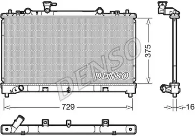 DRM44038 DENSO Радиатор, охлаждение двигателя DRM44038 DENSO Радиатор, охлаждение двигателя