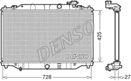 DRM44040 DENSO Радиатор, охлаждение двигателя DRM44040 DENSO Радиатор, охлаждение двигателя