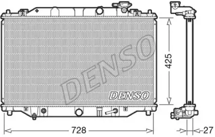 DRM44041 DENSO Радиатор, охлаждение двигателя DRM44041 DENSO Радиатор, охлаждение двигателя