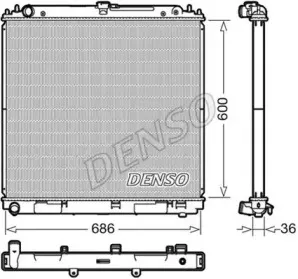 DRM46041 DENSO Радиатор, охлаждение двигателя DRM46041 DENSO Радиатор, охлаждение двигателя