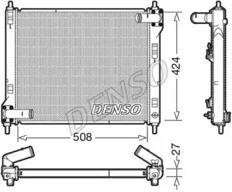 DRM46043 DENSO Радиатор, охлаждение двигателя DRM46043 DENSO Радиатор, охлаждение двигателя