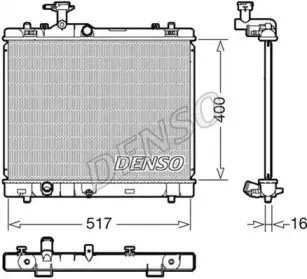 DRM47032 DENSO Радиатор, охлаждение двигателя DRM47032 DENSO Радиатор, охлаждение двигателя