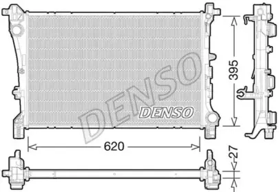 DRM09167 DENSO Радиатор, охлаждение двигателя DRM09167 DENSO Радиатор, охлаждение двигателя