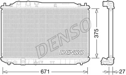 DRM40029 DENSO Радиатор, охлаждение двигателя DRM40029 DENSO Радиатор, охлаждение двигателя