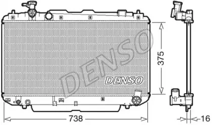 DRM50083 DENSO Радиатор, охлаждение двигателя DRM50083 DENSO Радиатор, охлаждение двигателя