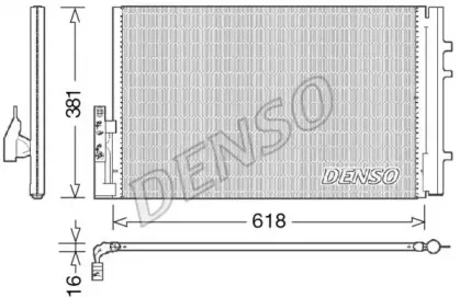 DCN05014 DENSO Конденсатор, кондиционер DCN05014 DENSO Конденсатор, кондиционер