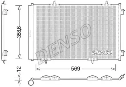DCN21030 DENSO Конденсатор, кондиционер DCN21030 DENSO Конденсатор, кондиционер