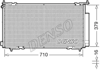 DCN40015 DENSO Конденсатор, кондиционер DCN40015 DENSO Конденсатор, кондиционер