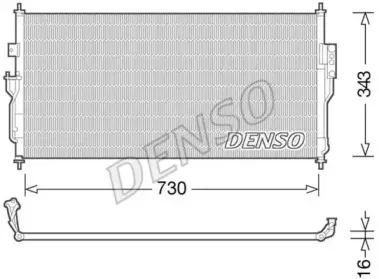 DCN46006 DENSO Конденсатор, кондиционер DCN46006 DENSO Конденсатор, кондиционер