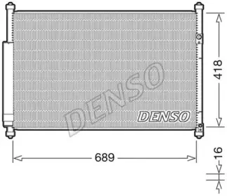 DCN47006 DENSO Конденсатор, кондиционер DCN47006 DENSO Конденсатор, кондиционер
