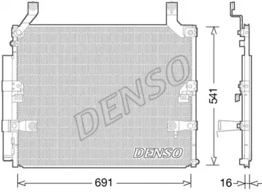 DCN50032 DENSO Конденсатор, кондиционер DCN50032 DENSO Конденсатор, кондиционер