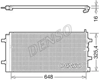 DCN02002 DENSO Конденсатор, кондиционер DCN02002 DENSO Конденсатор, кондиционер