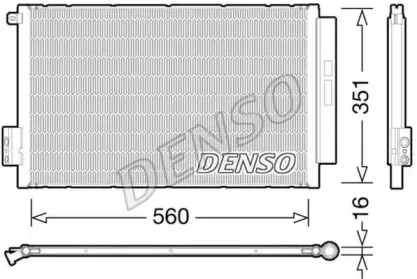 DCN09043 DENSO Конденсатор, кондиционер DCN09043 DENSO Конденсатор, кондиционер