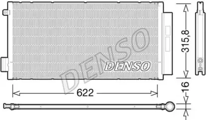 DCN09044 DENSO Конденсатор, кондиционер DCN09044 DENSO Конденсатор, кондиционер