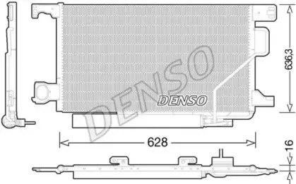 DCN17023 DENSO Конденсатор, кондиционер DCN17023 DENSO Конденсатор, кондиционер
