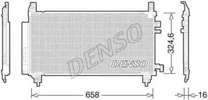 DCN50046 DENSO Конденсатор, кондиционер DCN50046 DENSO Конденсатор, кондиционер