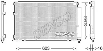DCN50047 DENSO Конденсатор, кондиционер DCN50047 DENSO Конденсатор, кондиционер