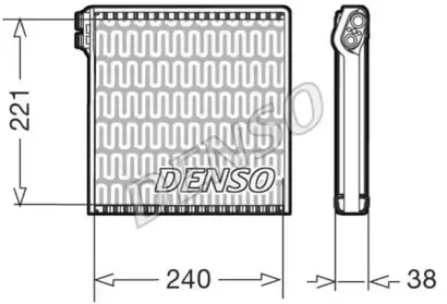 DEV09102 DENSO Испаритель, кондиционер DEV09102 DENSO Испаритель, кондиционер
