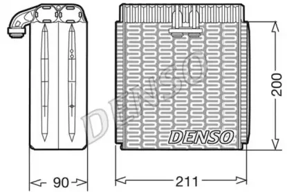 DEV12001 DENSO Испаритель, кондиционер DEV12001 DENSO Испаритель, кондиционер