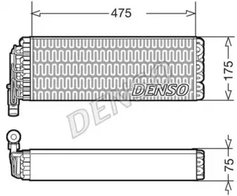 DEV12003 DENSO Испаритель, кондиционер DEV12003 DENSO Испаритель, кондиционер