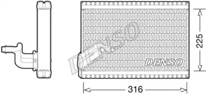 DEV21003 DENSO Испаритель, кондиционер DEV21003 DENSO Испаритель, кондиционер