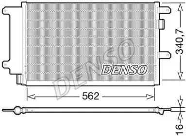 DCN12003 DENSO Конденсатор, кондиционер DCN12003 DENSO Конденсатор, кондиционер