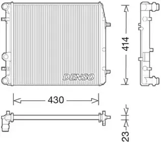 DRM27006 DENSO Радиатор, охлаждение двигателя DRM27006 DENSO Радиатор, охлаждение двигателя