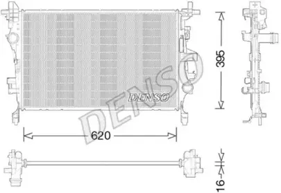 DRM09044 DENSO Радиатор, охлаждение двигателя DRM09044 DENSO Радиатор, охлаждение двигателя