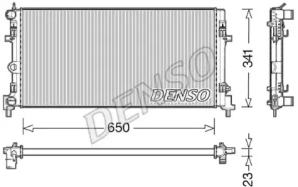 DRM02015 DENSO Радиатор, охлаждение двигателя DRM02015 DENSO Радиатор, охлаждение двигателя