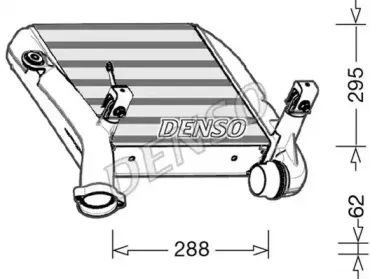 DIT28024 DENSO Интеркулер DIT28024 DENSO Интеркулер