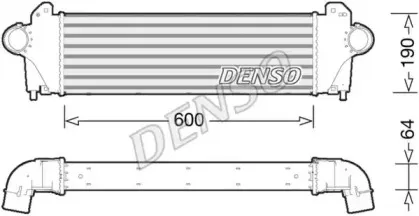 DIT12005 DENSO Интеркулер DIT12005 DENSO Интеркулер