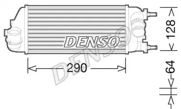 DIT09115 DENSO Интеркулер DIT09115 DENSO Интеркулер