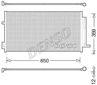 DCN06016 DENSO Конденсатор, кондиционер DCN06016 DENSO Конденсатор, кондиционер