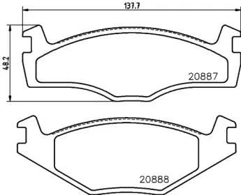 MDB1267 MINTEX Комплект тормозных колодок, дисковый тормоз MDB1267 MINTEX Комплект тормозных колодок, дисковый тормоз