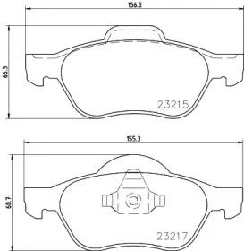 MDB2226 MINTEX Комплект тормозных колодок, дисковый тормоз MDB2226 MINTEX Комплект тормозных колодок, дисковый тормоз