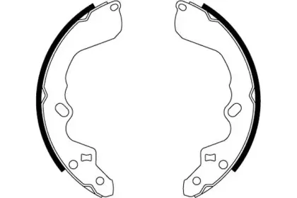 MFR460 MINTEX Комплект тормозных колодок MFR460 MINTEX Комплект тормозных колодок