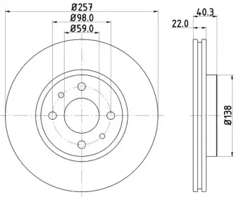 MDC1084 MINTEX Тормозной диск MDC1084 MINTEX Тормозной диск