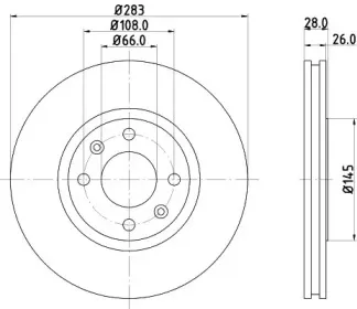MDC869 MINTEX Тормозной диск MDC869 MINTEX Тормозной диск