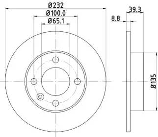 MDC1470 MINTEX Тормозной диск MDC1470 MINTEX Тормозной диск