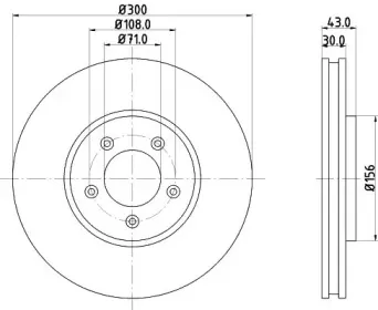 MDC1066 MINTEX Тормозной диск MDC1066 MINTEX Тормозной диск