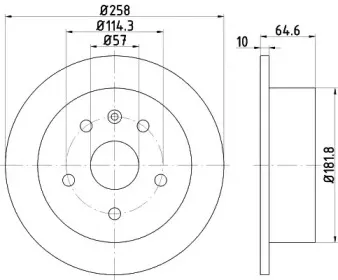 MDC1399 MINTEX Тормозной диск MDC1399 MINTEX Тормозной диск
