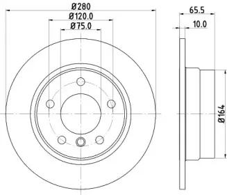 MDC1731 MINTEX Тормозной диск MDC1731 MINTEX Тормозной диск