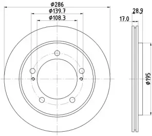 MDC1847 MINTEX Тормозной диск MDC1847 MINTEX Тормозной диск