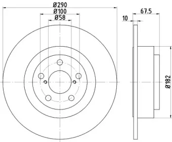 MDC1805 MINTEX Тормозной диск MDC1805 MINTEX Тормозной диск