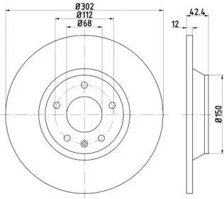 MDC2281 MINTEX Тормозной диск MDC2281 MINTEX Тормозной диск